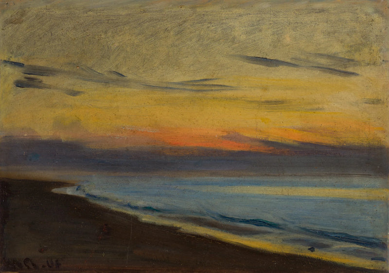 Sunset at Skagen - Michael Peter Ancher