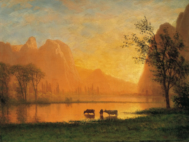 Sunset in Yosemite - Albert Bierstadt