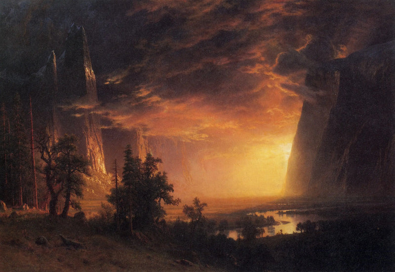 Sunset in Yosemite Valley - Albert Bierstadt