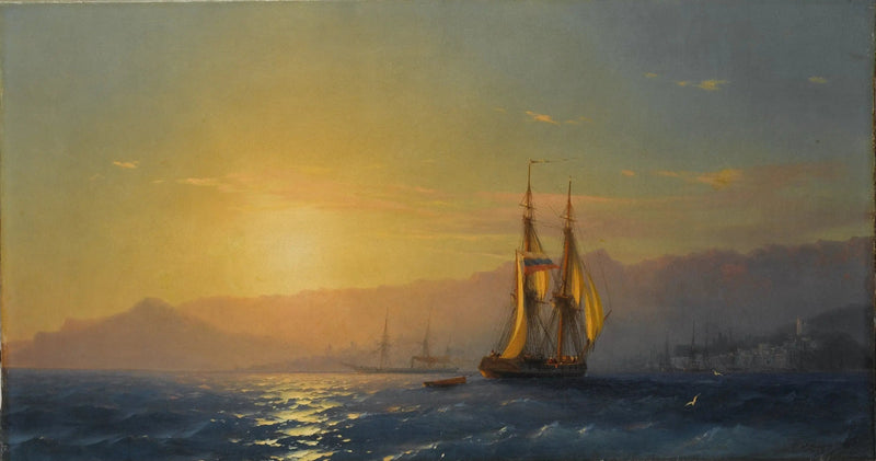 Sunset over the sea - Ivan Aïvazovski