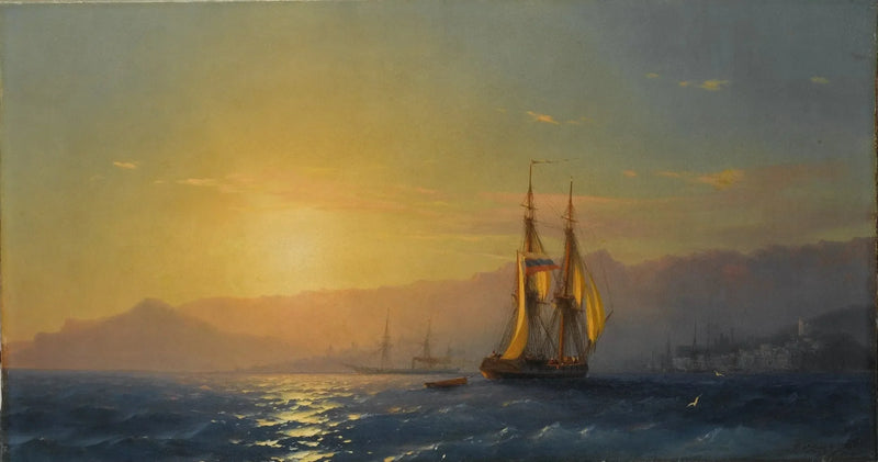 Sunset over the sea - Ivan Aïvazovski