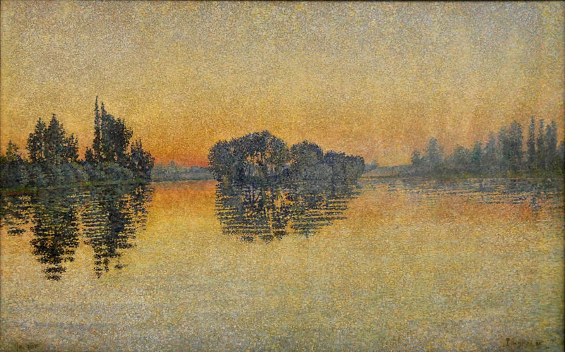 Sunset, Herblay, Opus 206 - Paul Signac
