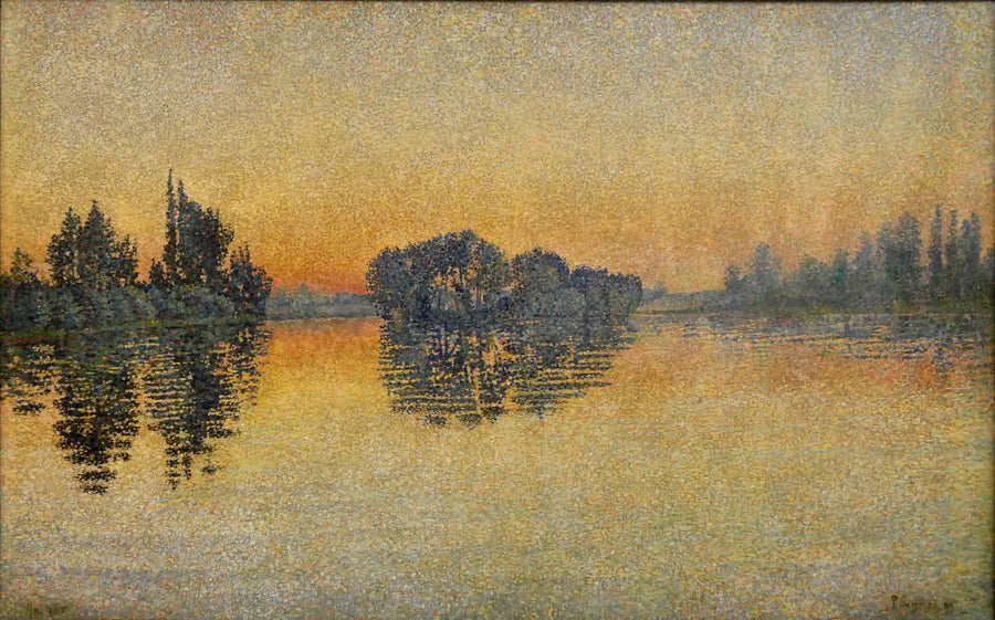 Sunset, Herblay, Opus 206 - Paul Signac