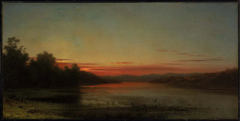 Sunset: Lake Champlain - Martin Johnson Heade