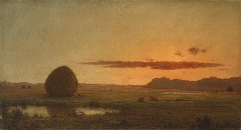Sunset, Newburyport Meadows - Martin Johnson Heade