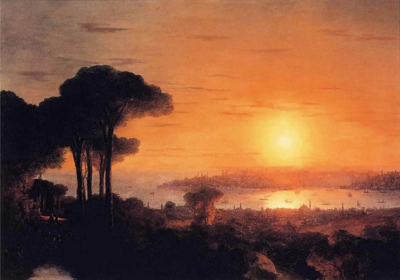 Sunset over the Golden Horn - Ivan Aïvazovski