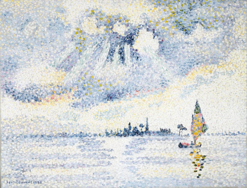 Sunset over the Venice Lagoon - Henri-Edmond Cross