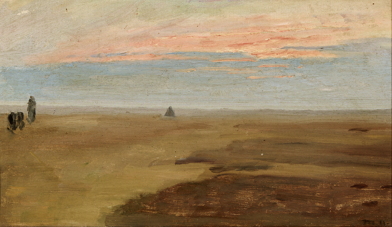 Sunset over the moor. - Michael Peter Ancher