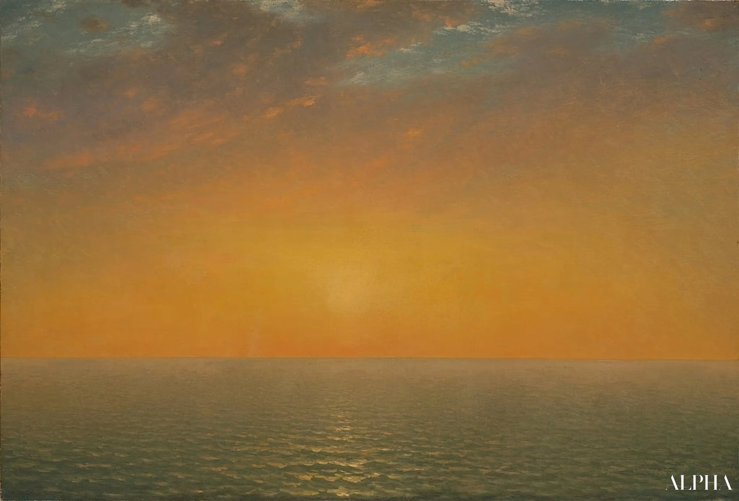 Coucher de soleil sur la mer, 1872 - John Frederick Kensett - Reproductions de tableaux et peintures haut de gamme