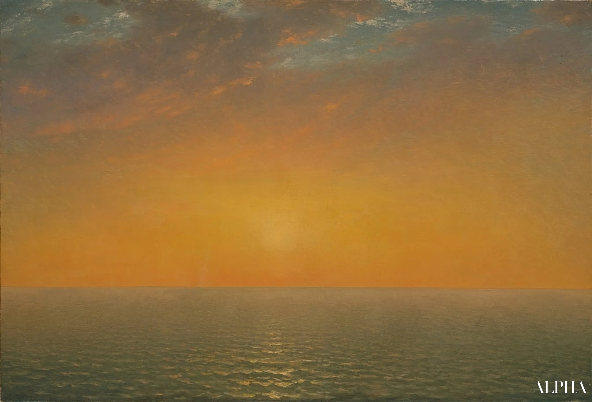 Coucher de soleil sur la mer, 1872 - John Frederick Kensett - Reproductions de tableaux et peintures haut de gamme