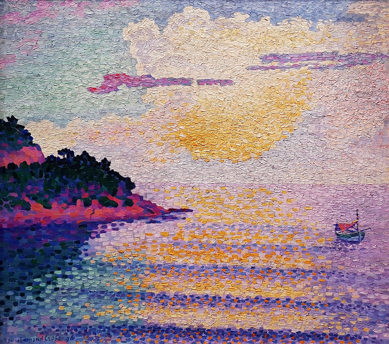 Sunset over the sea - Henri-Edmond Cross
