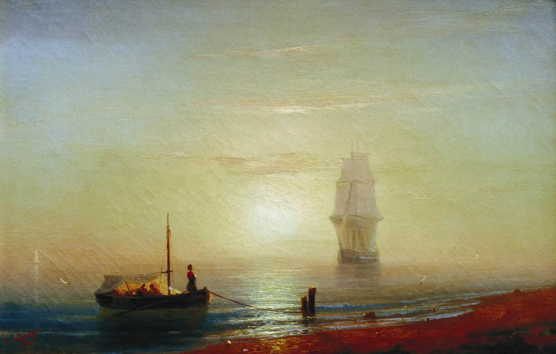 Sunset over the sea - Ivan Aïvazovski