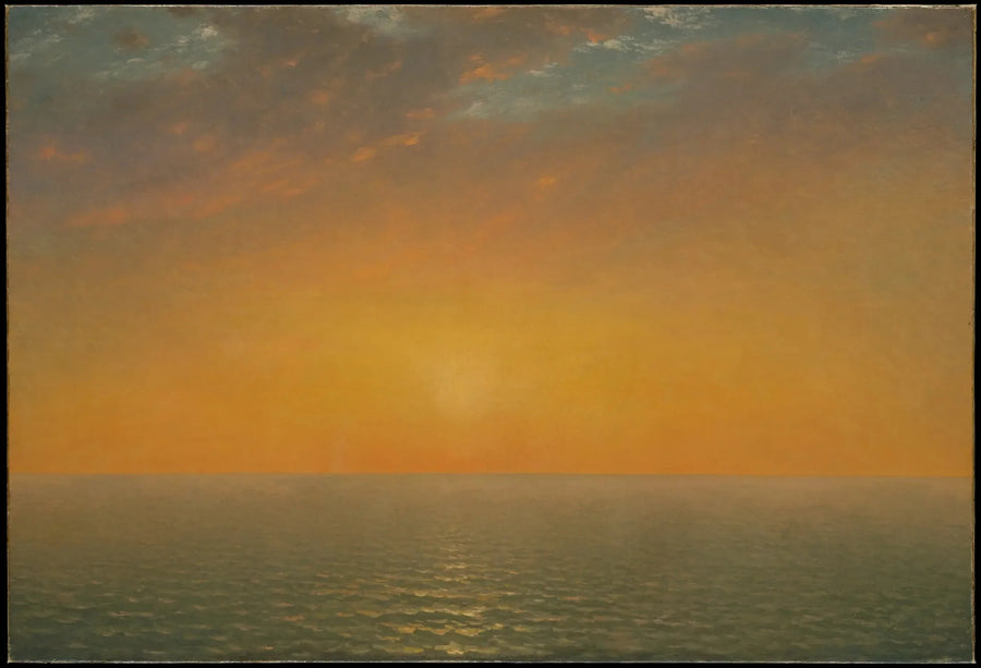 Sunset over the sea - John Frederick Kensett
