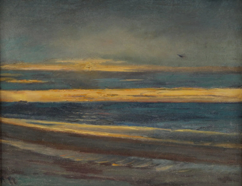 Sunset over the sea. - Michael Peter Ancher