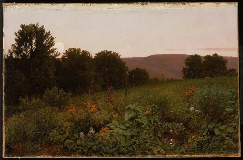 Sunset over the prairie - William Trost Richards