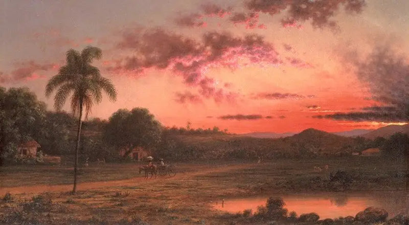 Sunset: a scene in Brazil - Martin Johnson Heade