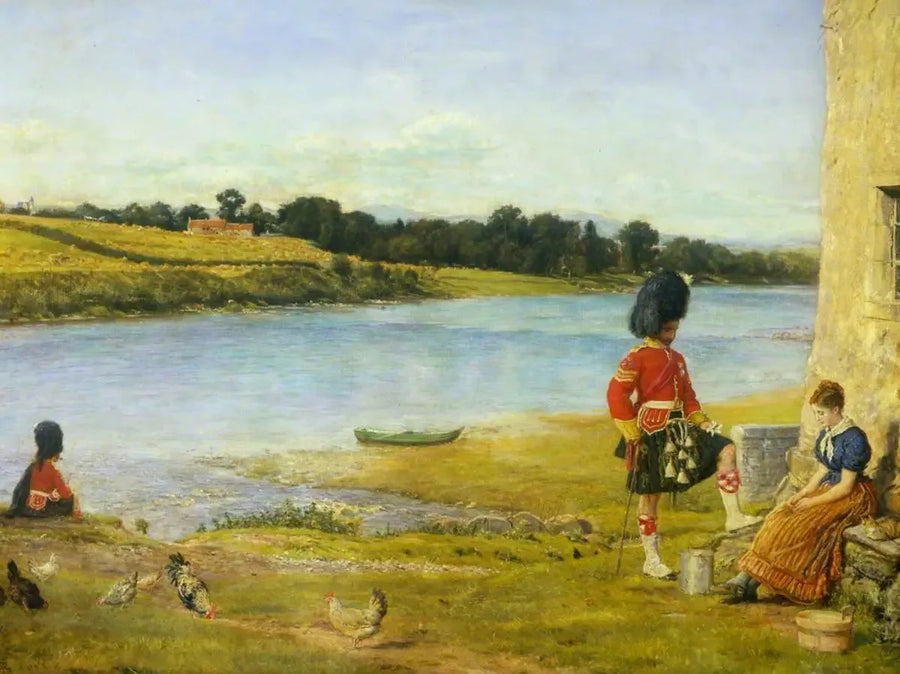 Flowing towards the sea - John Everett Millais