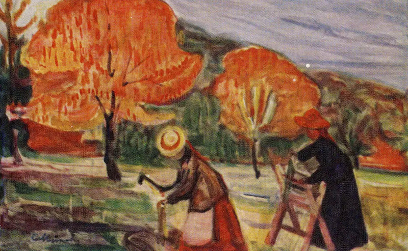 Cutting and Shaping of Wood - Edvard Munch