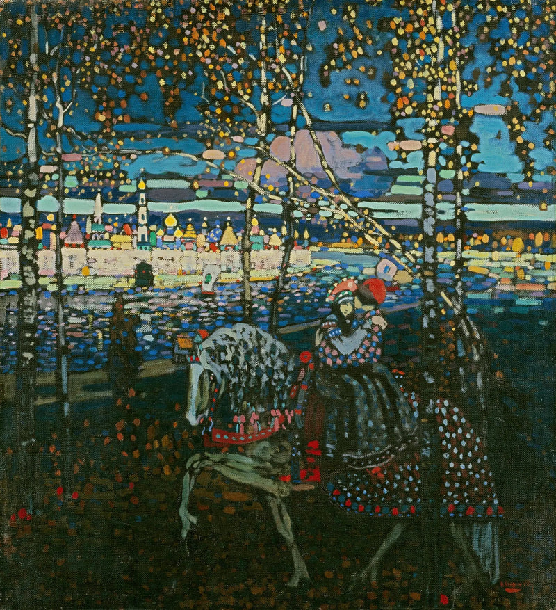 Couple on Horseback - Vassily Kandinsky