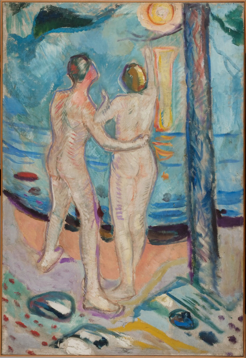 Nude Couple on the Beach - Edvard Munch
