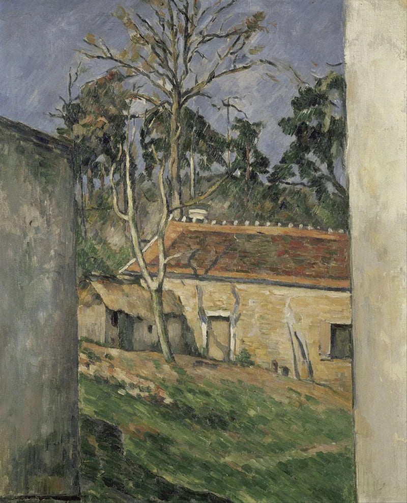 Farmyard in Auvers - Paul Cézanne