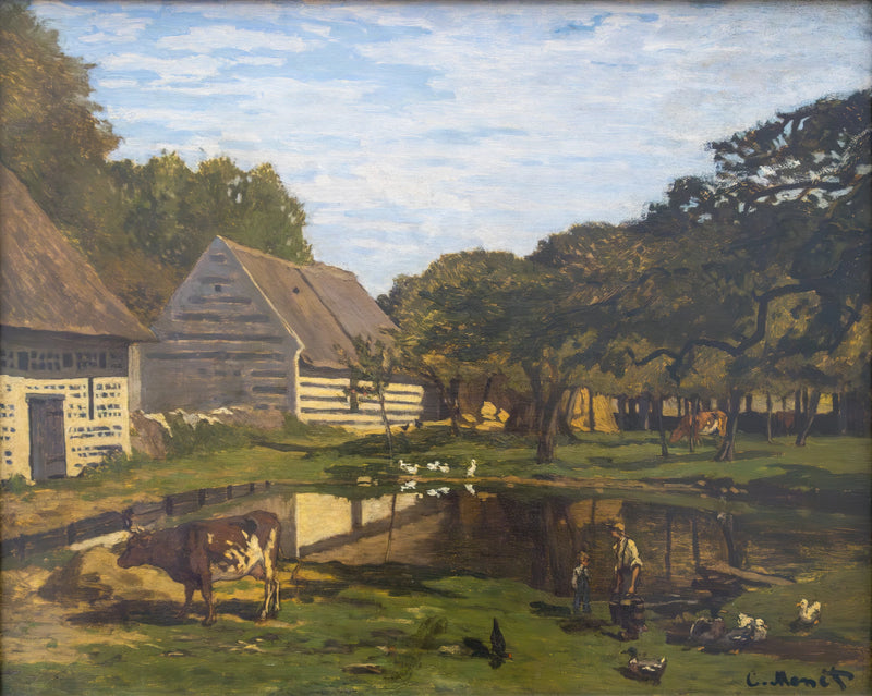 Farmyard in Normandy W16 - Claude Monet