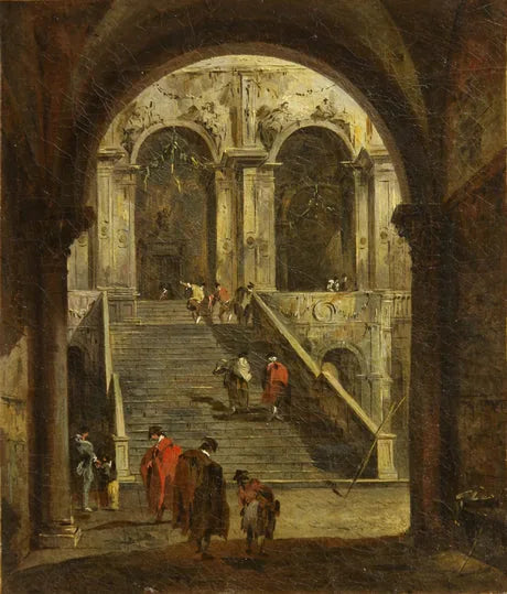 Cour - Francesco Guardi image 1 reproduction artisanale de tableau