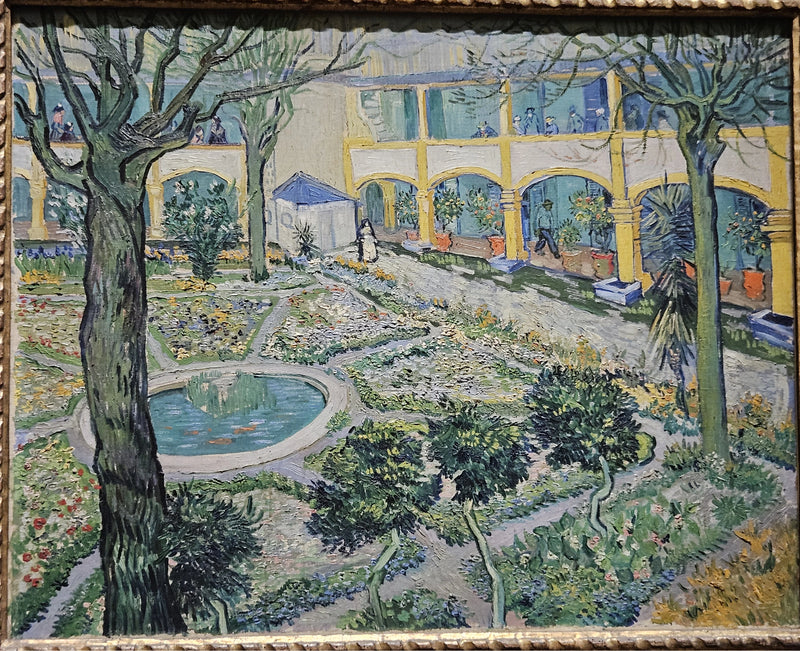 The Courtyard of the Hospital in Arles - Vincent van Gogh