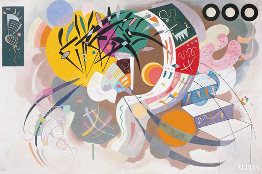 Courbe dominante - Vassily Kandinsky - Reproductions de tableaux et peintures haut de gamme