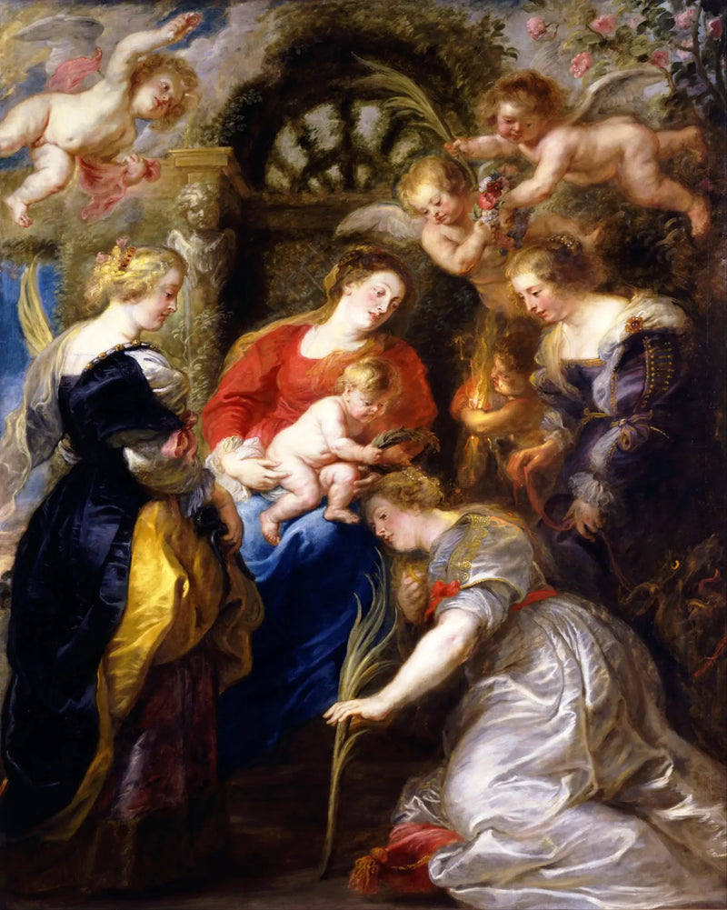Coronation of Saint Catherine - Peter Paul Rubens