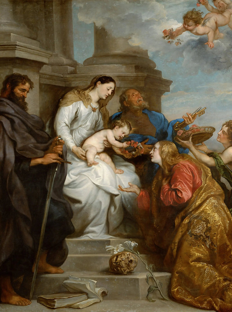 Coronation of Saint Rosalie - Antoine van Dyck