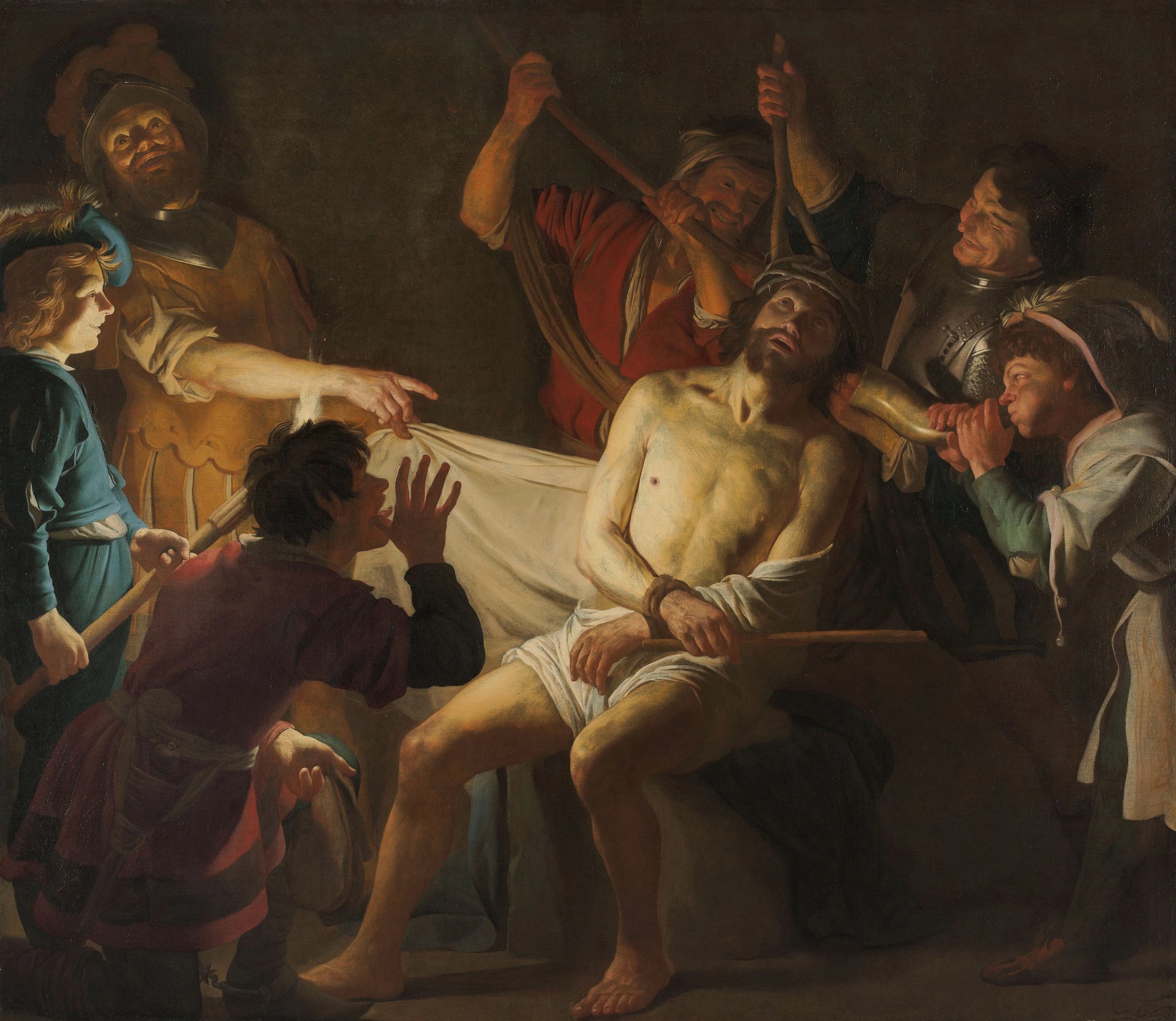 Le couronnement de Jésus avec des épines - Gerrit van Honthorst