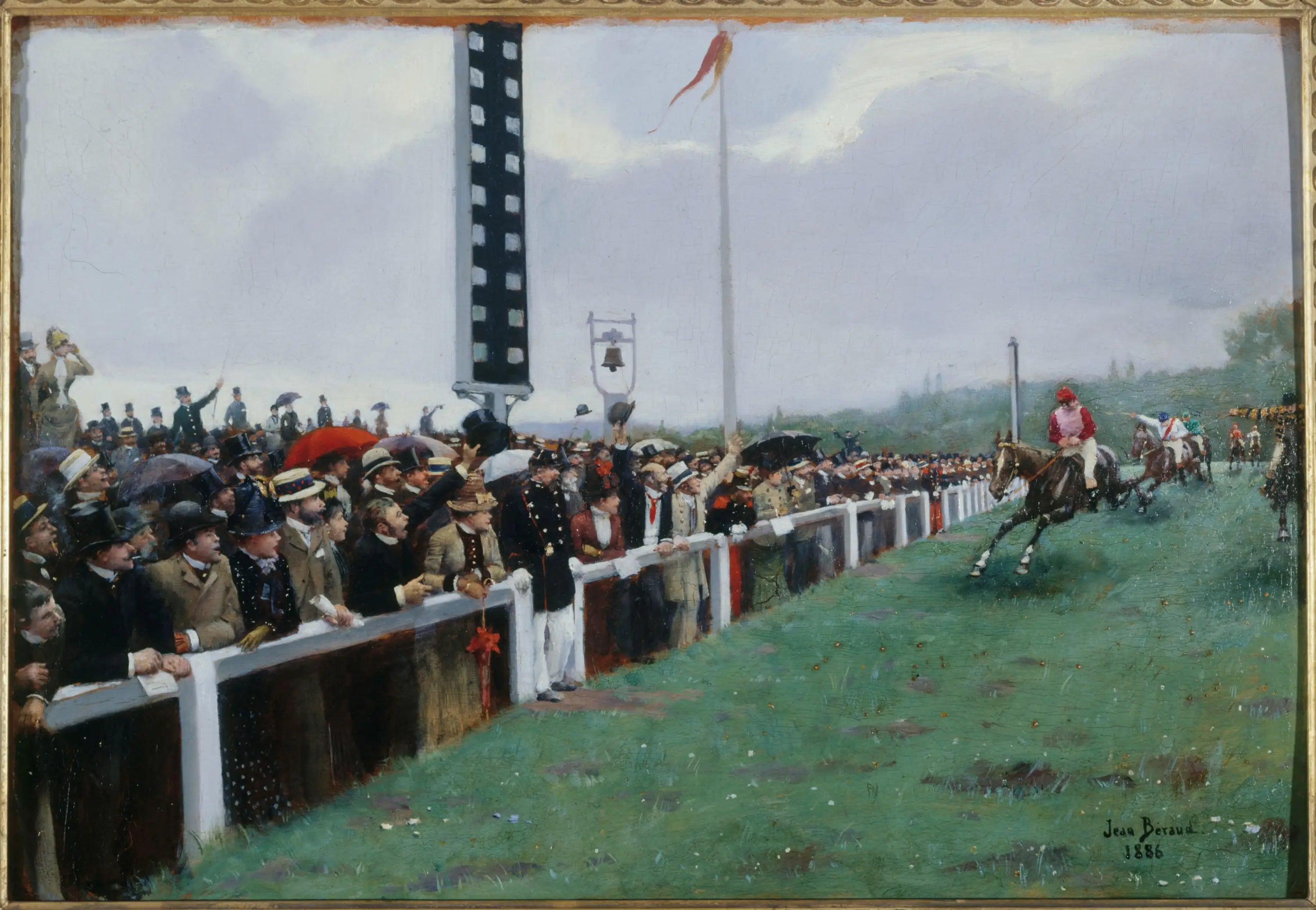 Cours à Longchamp ; l’arrivée au poteau - Jean Béraud - Alpha Reproduction