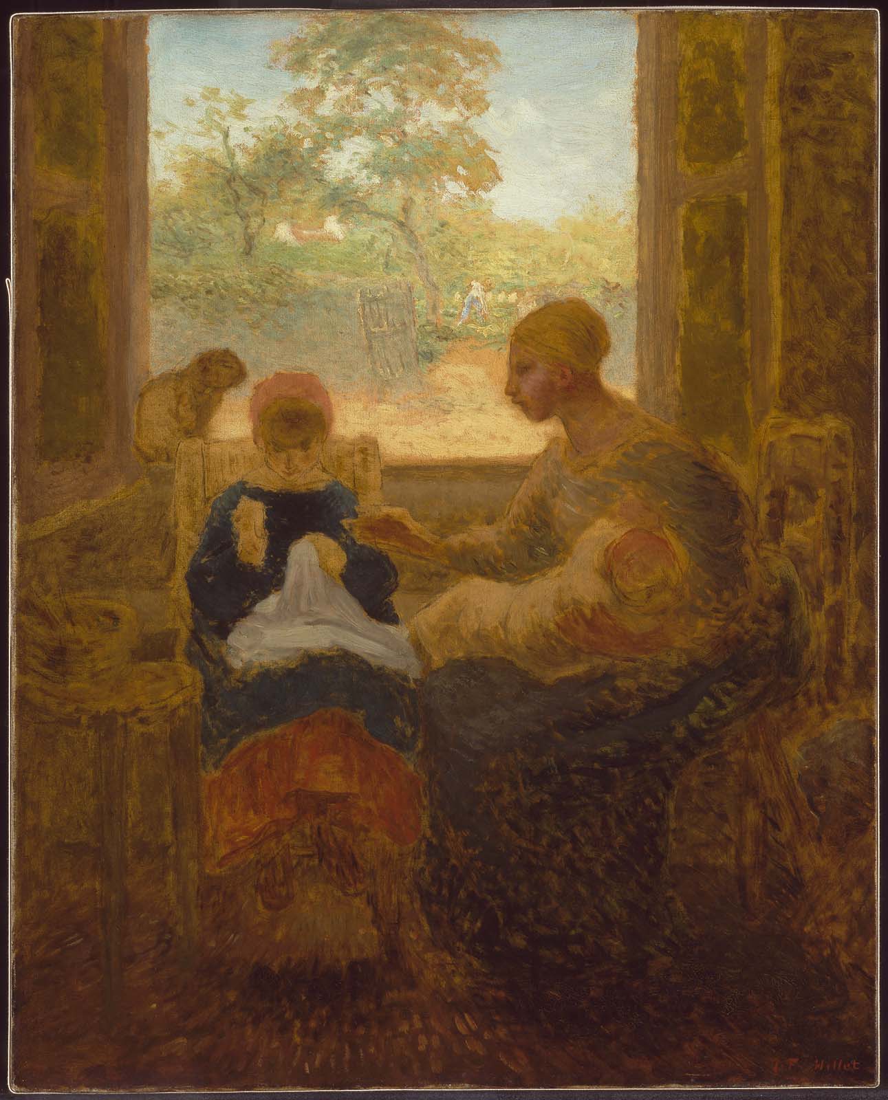 Sewing Class - Jean-François Millet