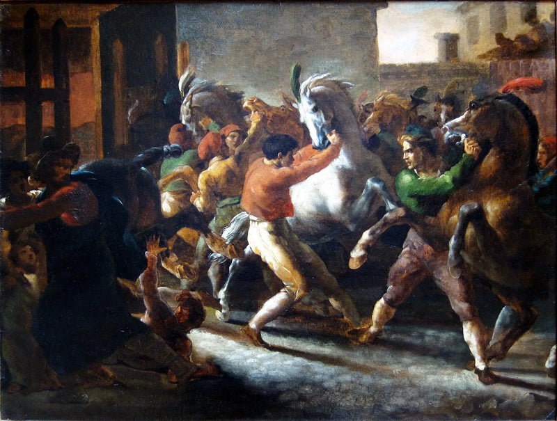 Free Horse Racing in Rome - Théodore Géricault