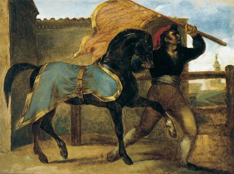 Horse Racing - Théodore Géricault