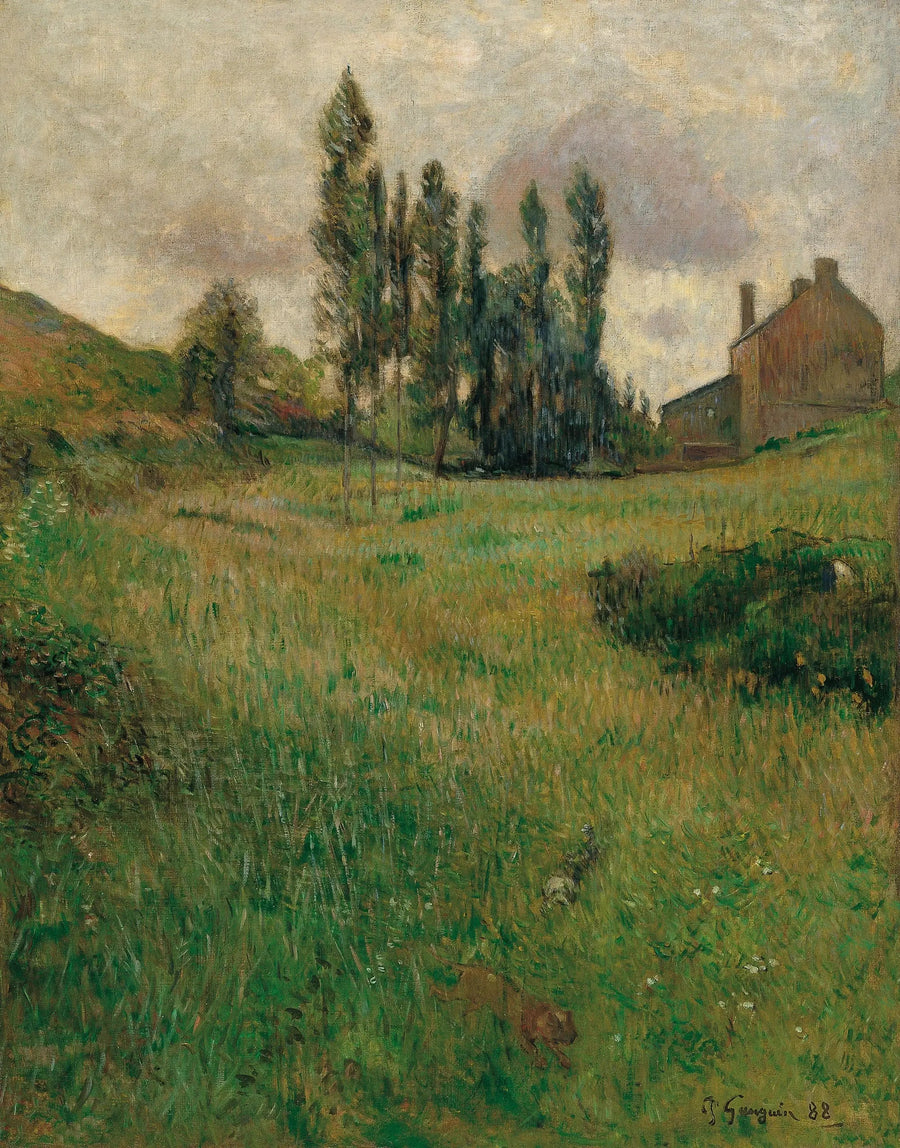 Dog Racing in the Prairie - Paul Gauguin