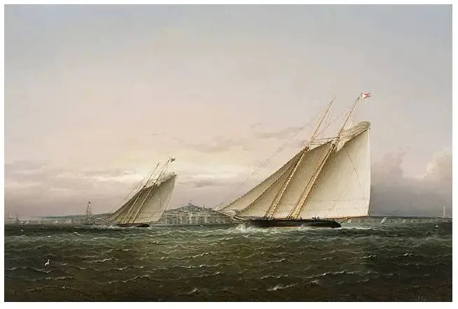 Yacht Race in Boston Harbor - James E. Buttersworth