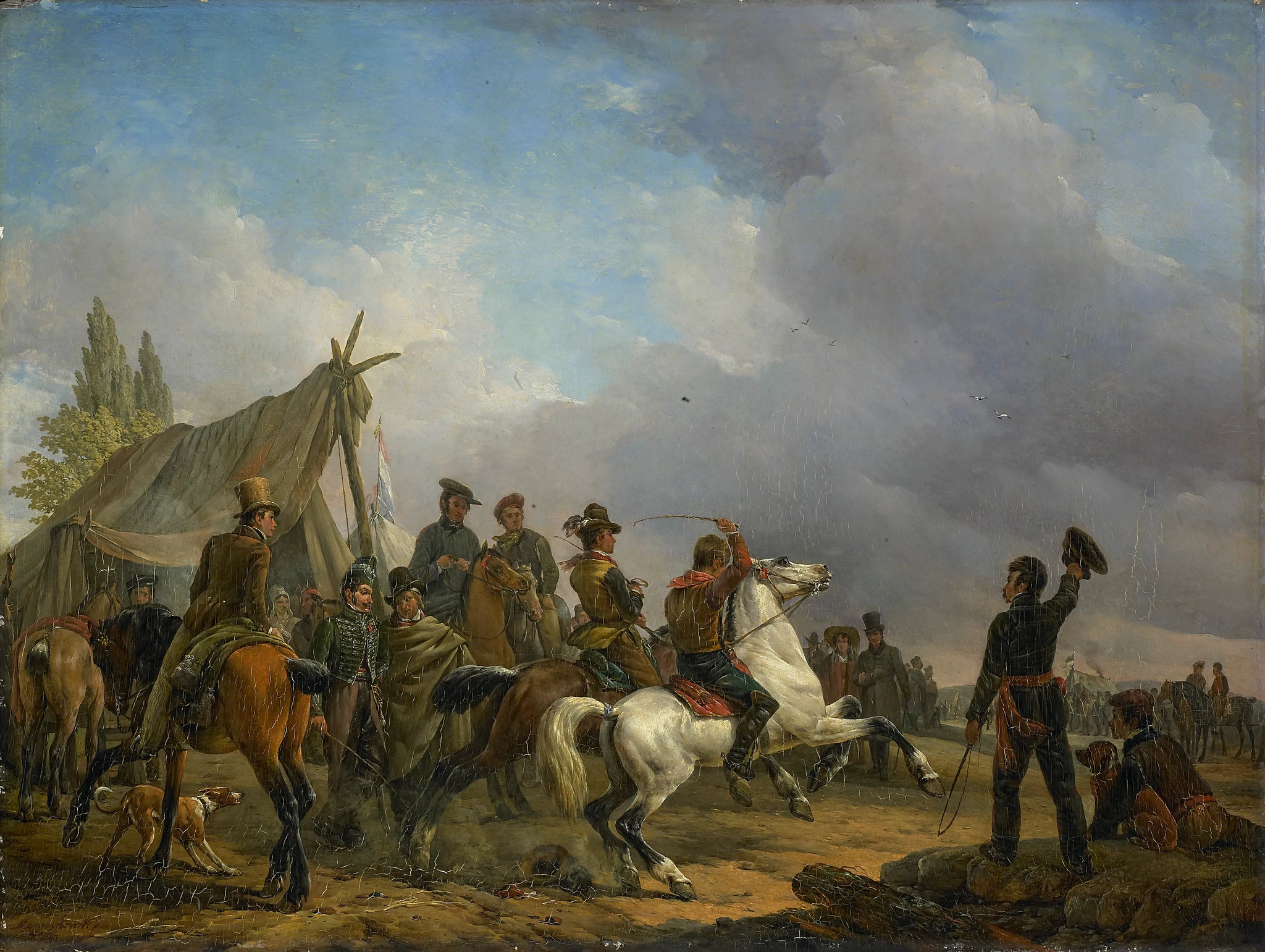 « Courses sous harnais » - Joseph Moerenhout
