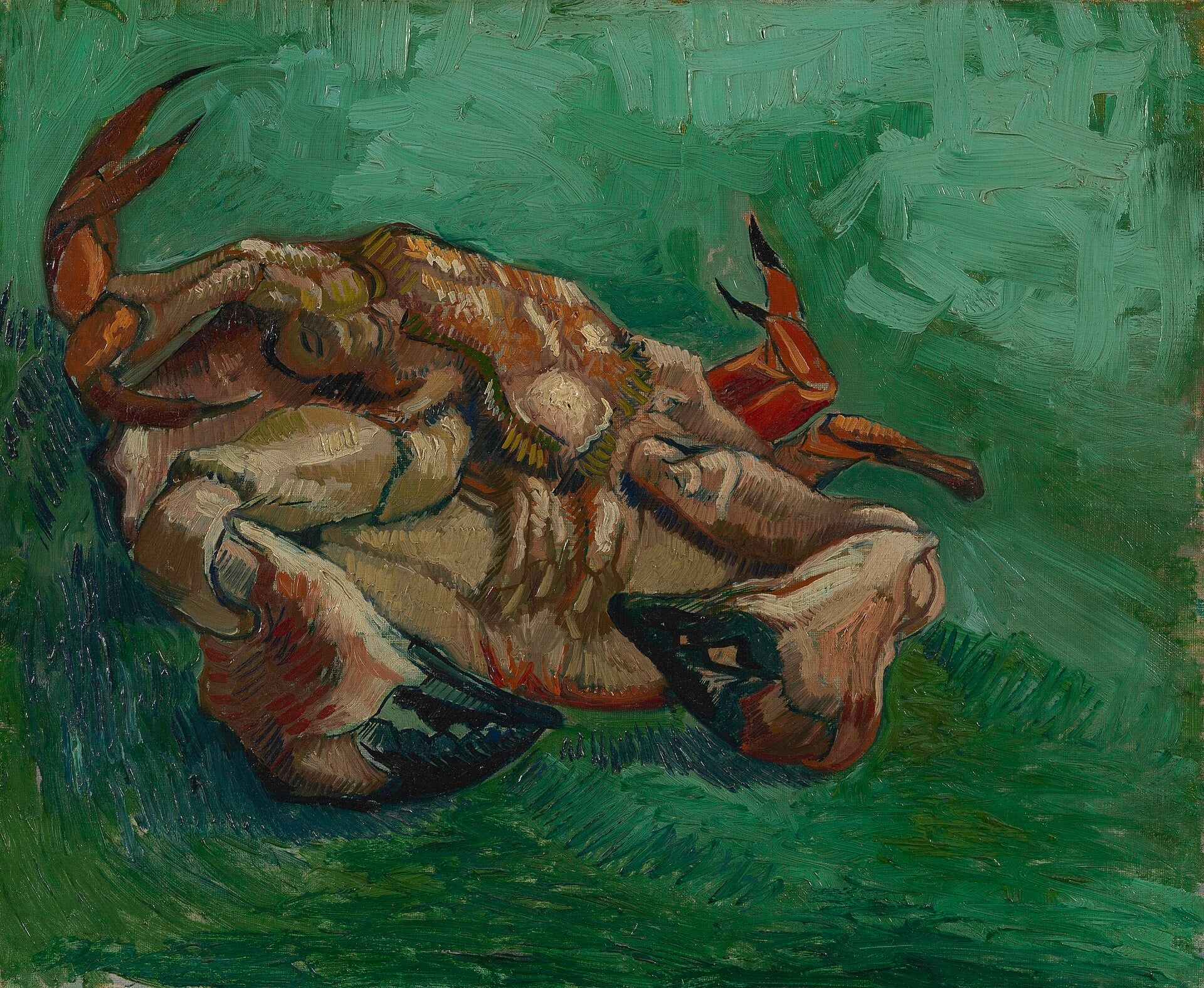 Reproduction du tableau « Crabe, couché sur le dos - Vincent van Gogh » par Alpha Reproduction en peinture à l’huile