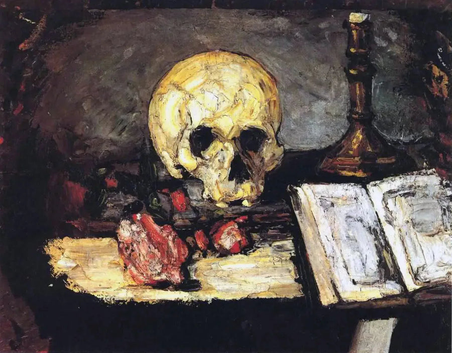 Skull and Candelabrum - Paul Cézanne