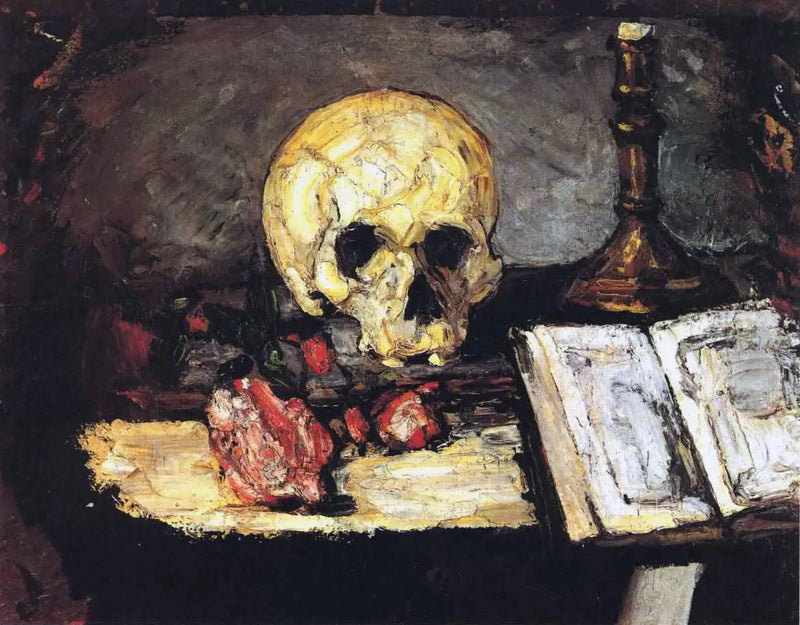 Skull and Candelabrum - Paul Cézanne