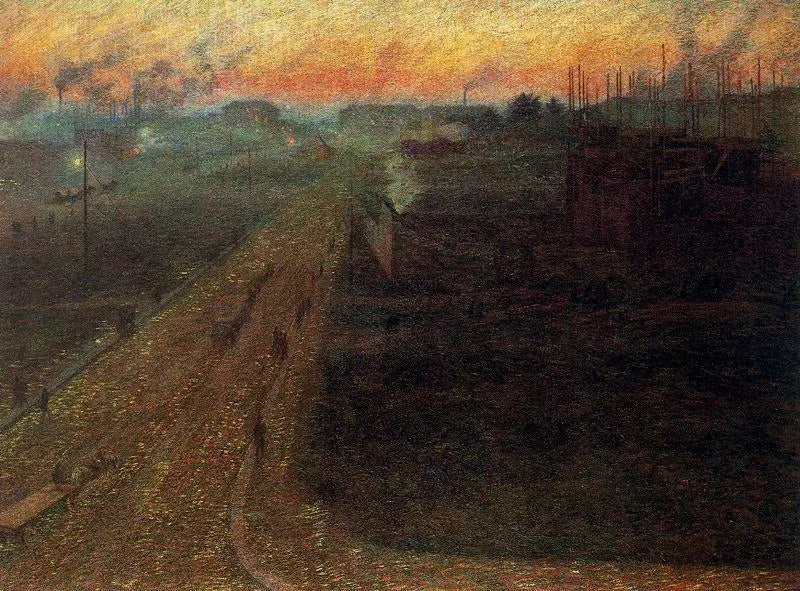 Twilight at Porta Romana - Umberto Boccioni