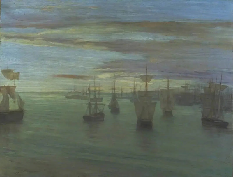 Twilight in Flesh and Green: Valparaiso - James Abbott McNeill Whistler