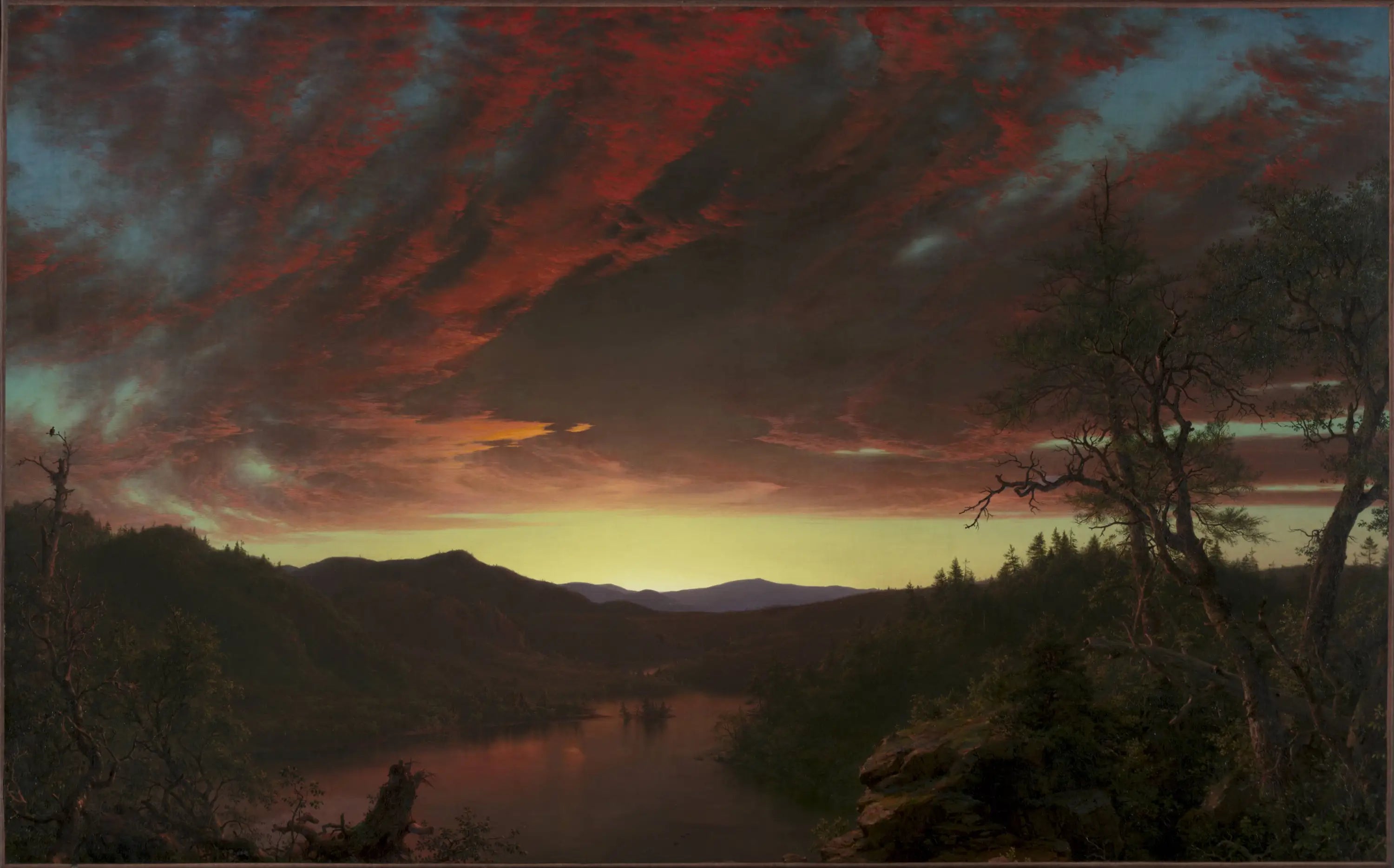 Crépuscule dans la nature sauvage - Frederic Edwin Church - Alpha Reproduction