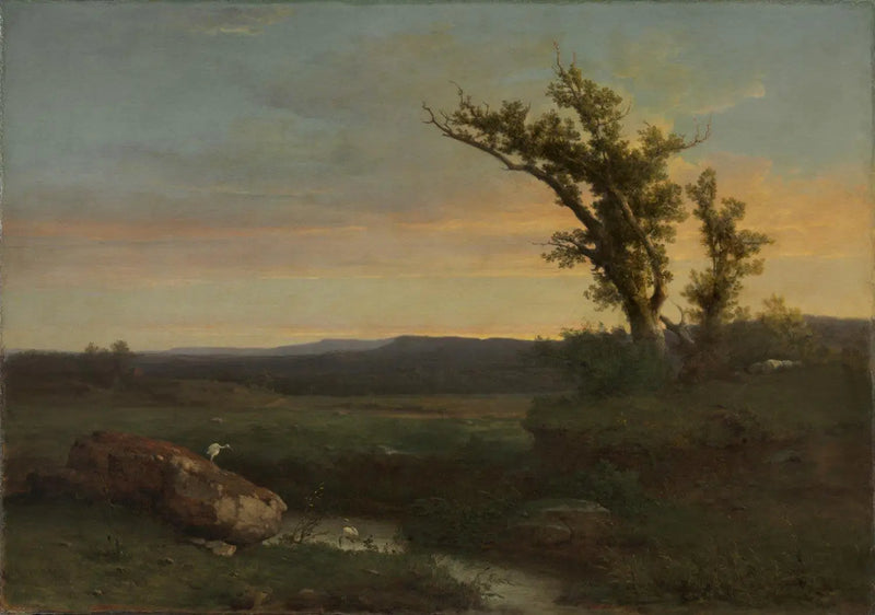 Twilight over the countryside - George Inness