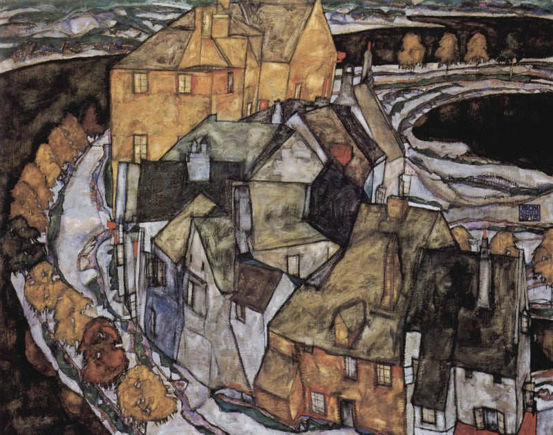 Crescent of Houses II (Island City) - Egon Schiele