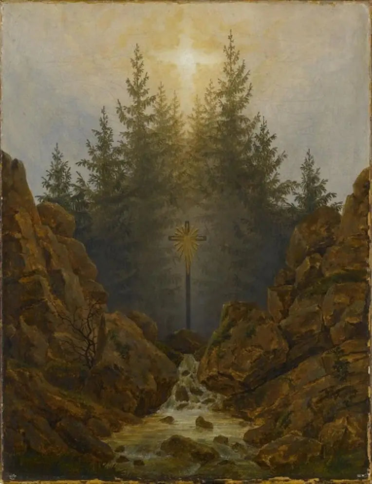 Cross in the Forest - Caspar David Friedrich