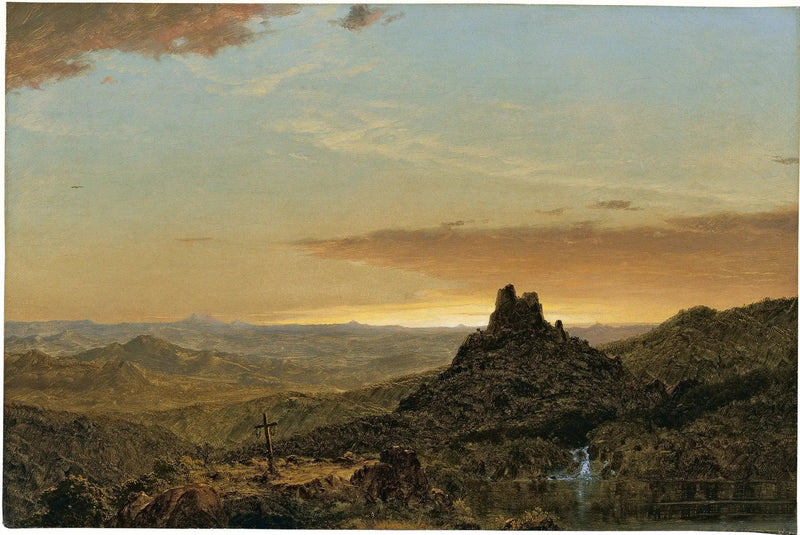 Cross in a Rural Landscape - Frederic Edwin Church