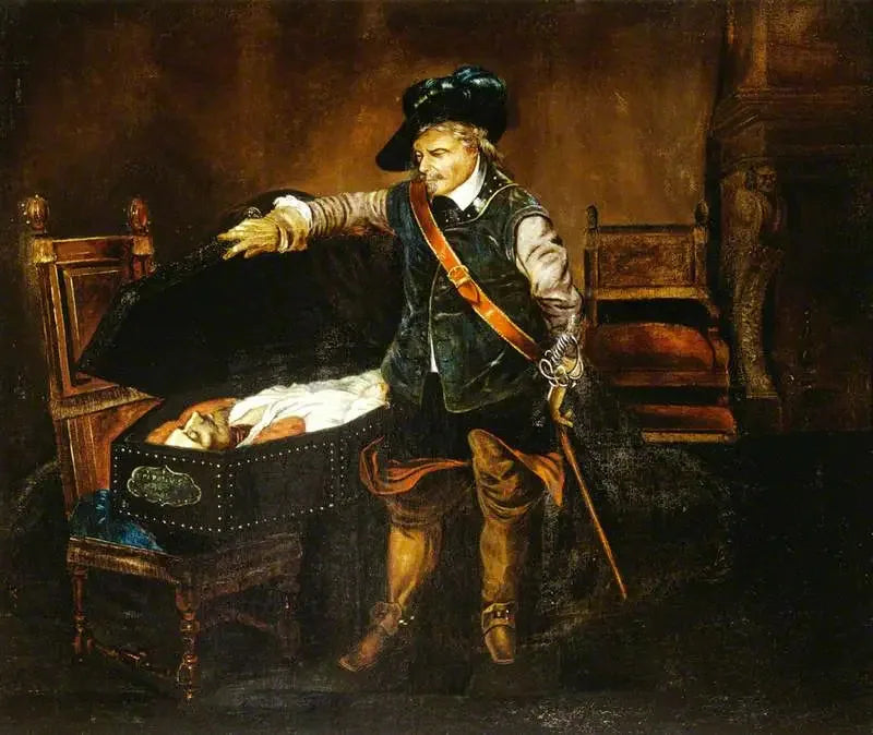 Cromwell Contemplating the Body of Charles I - Paul Delaroche